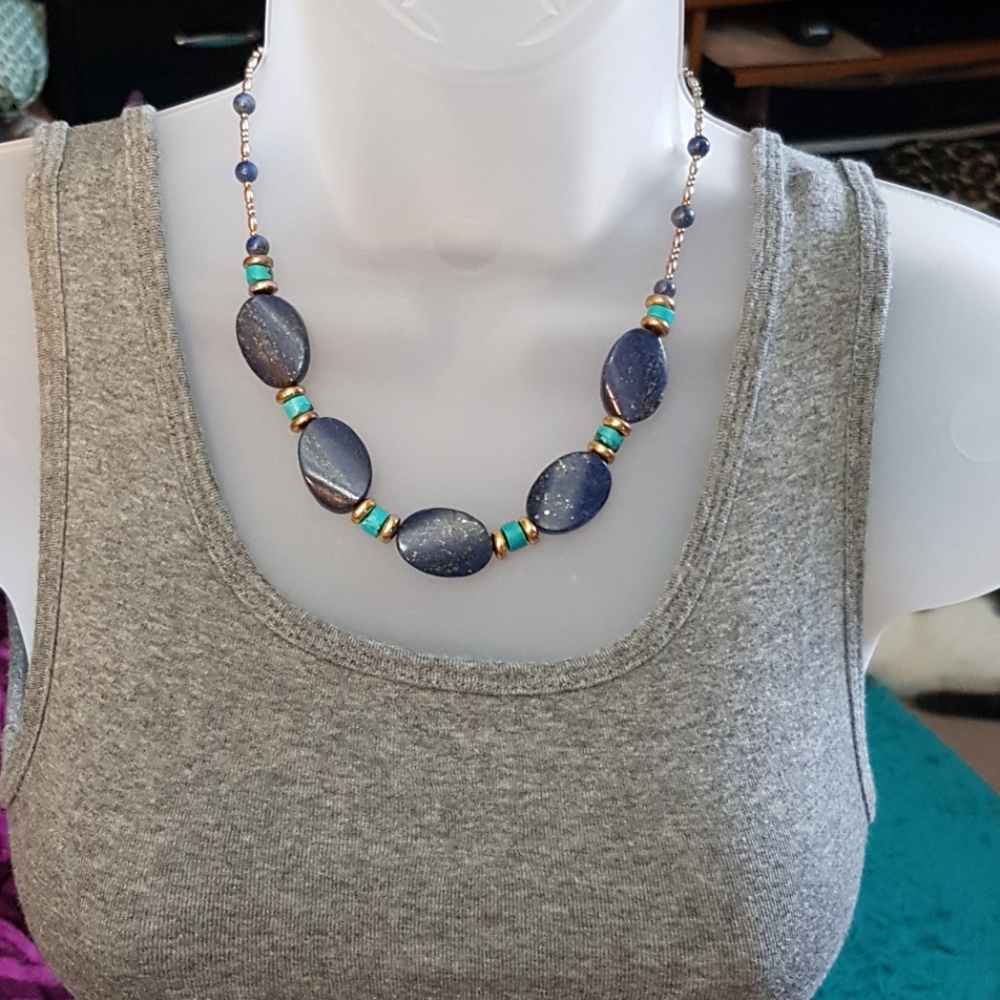 Pre-loved Lapis Lazuli Handmade Necklace